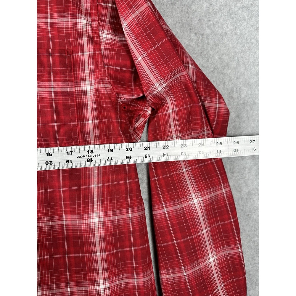 Ariat Pro Series Shirt Mens Small Red White Plaid Button Down Vented Western - Picture 6 of 7